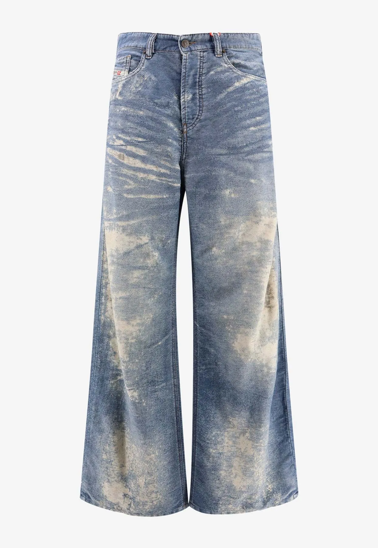 Distressed Wide-leg Jeans