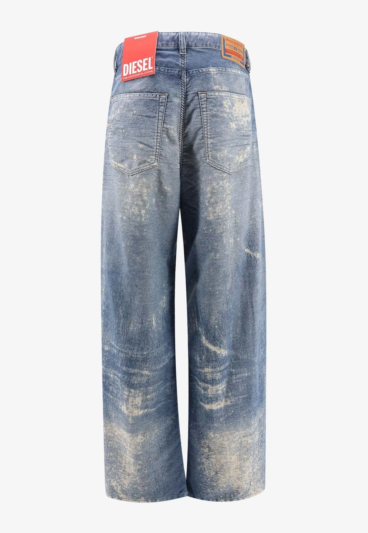 Distressed Wide-leg Jeans