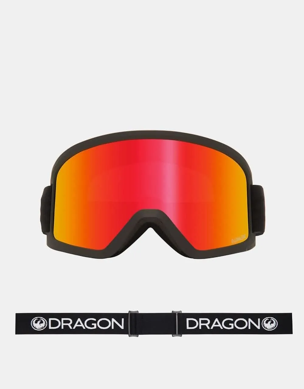 Dragon DX3 L OTG Snowboard Goggles - Black/LUMALENS Red Ion