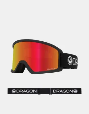 Dragon DX3 L OTG Snowboard Goggles - Black/LUMALENS Red Ion