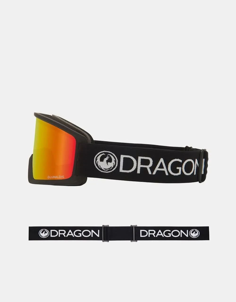 Dragon DX3 L OTG Snowboard Goggles - Black/LUMALENS Red Ion