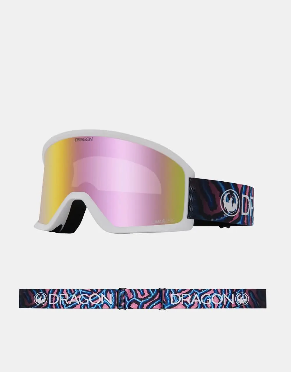 Dragon DX3 OTG Snowboard Goggles - Reef/LUMALENS Pink Ion