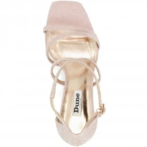 Dune London Musical | Rose Gold | Women's Stiletto Sandals