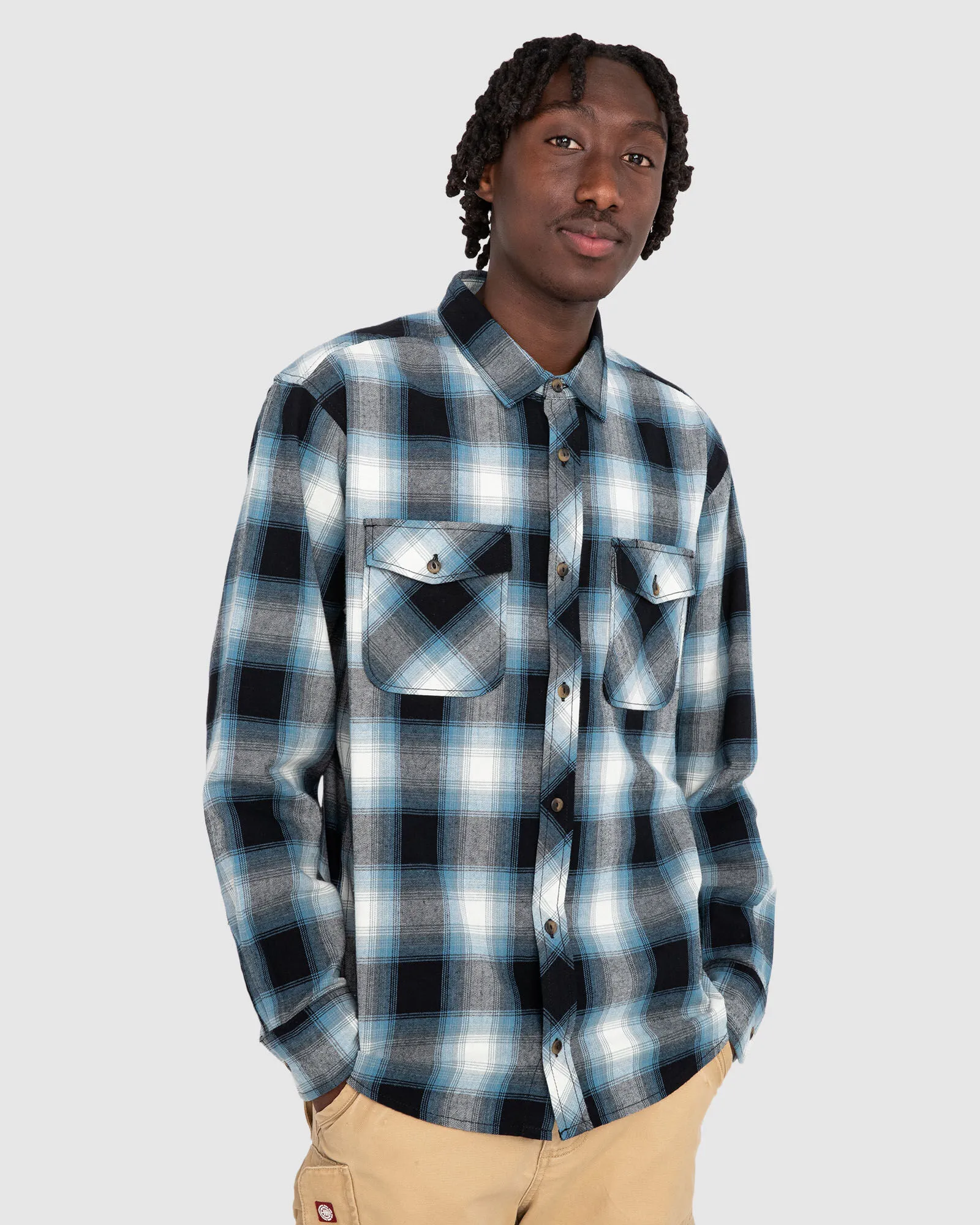 Element Tacoma Classic Long Sleeve Flannel Shirt - Black Tacoma | SurfStitch