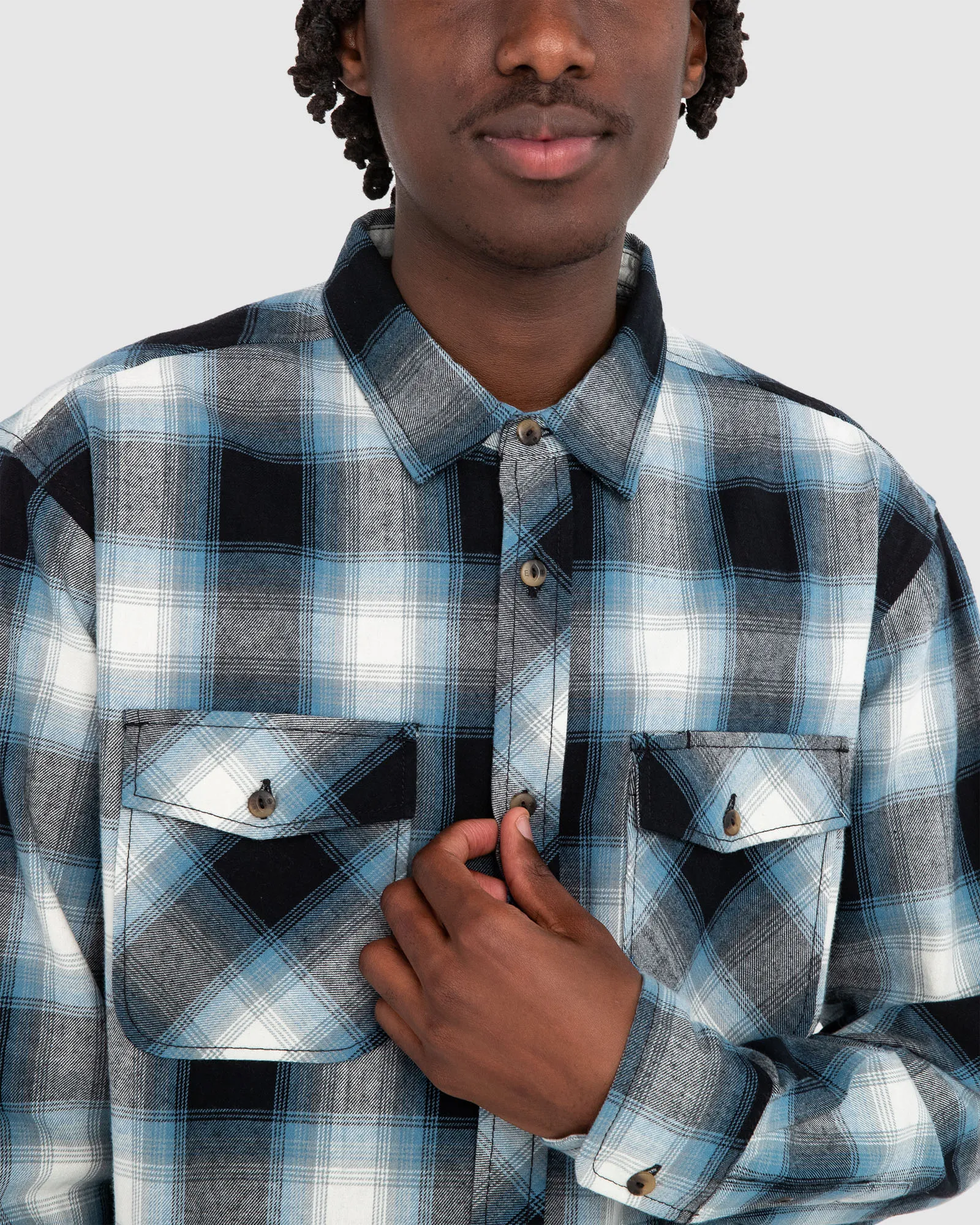 Element Tacoma Classic Long Sleeve Flannel Shirt - Black Tacoma | SurfStitch