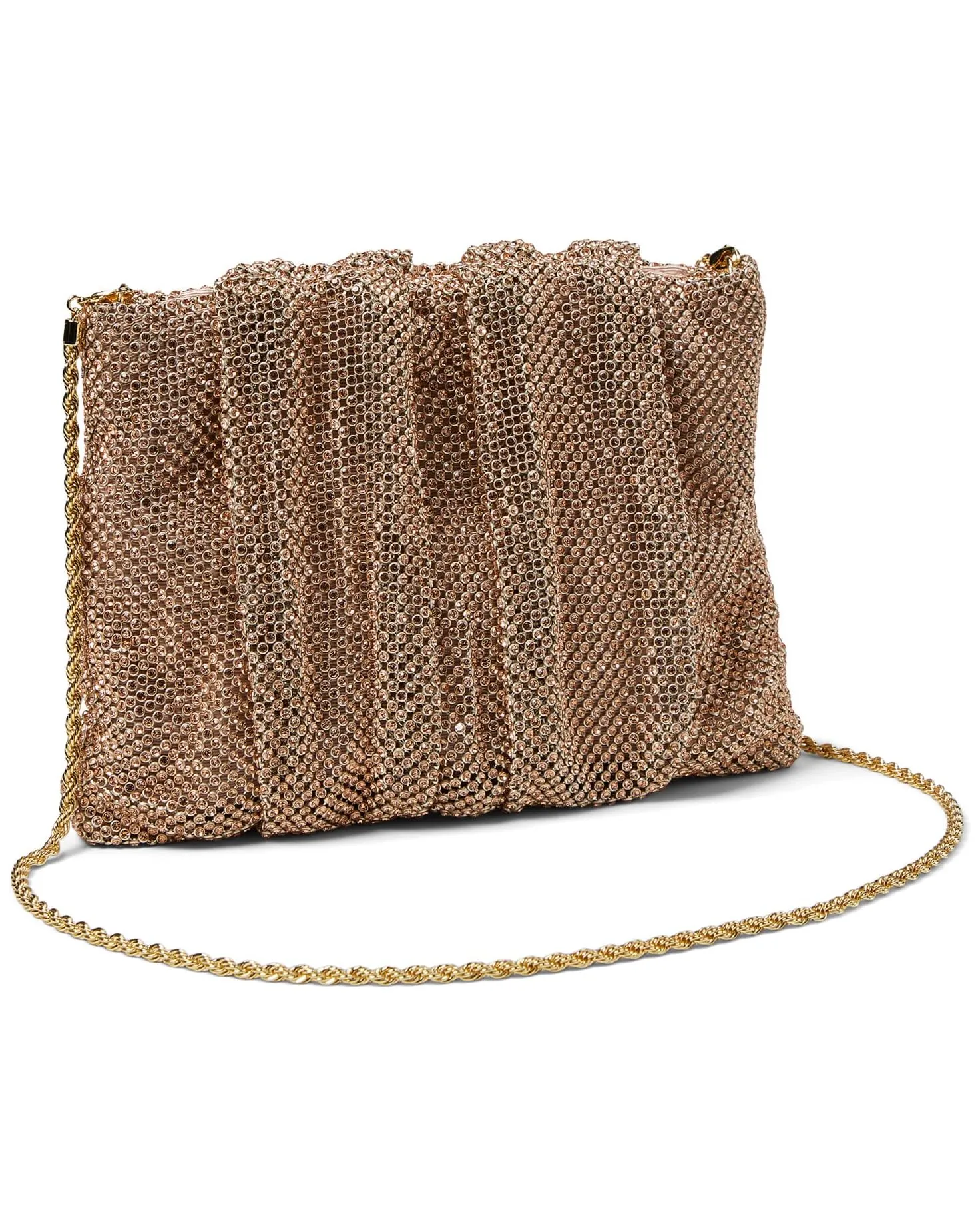 Ember Diamanté Gathered Clutch