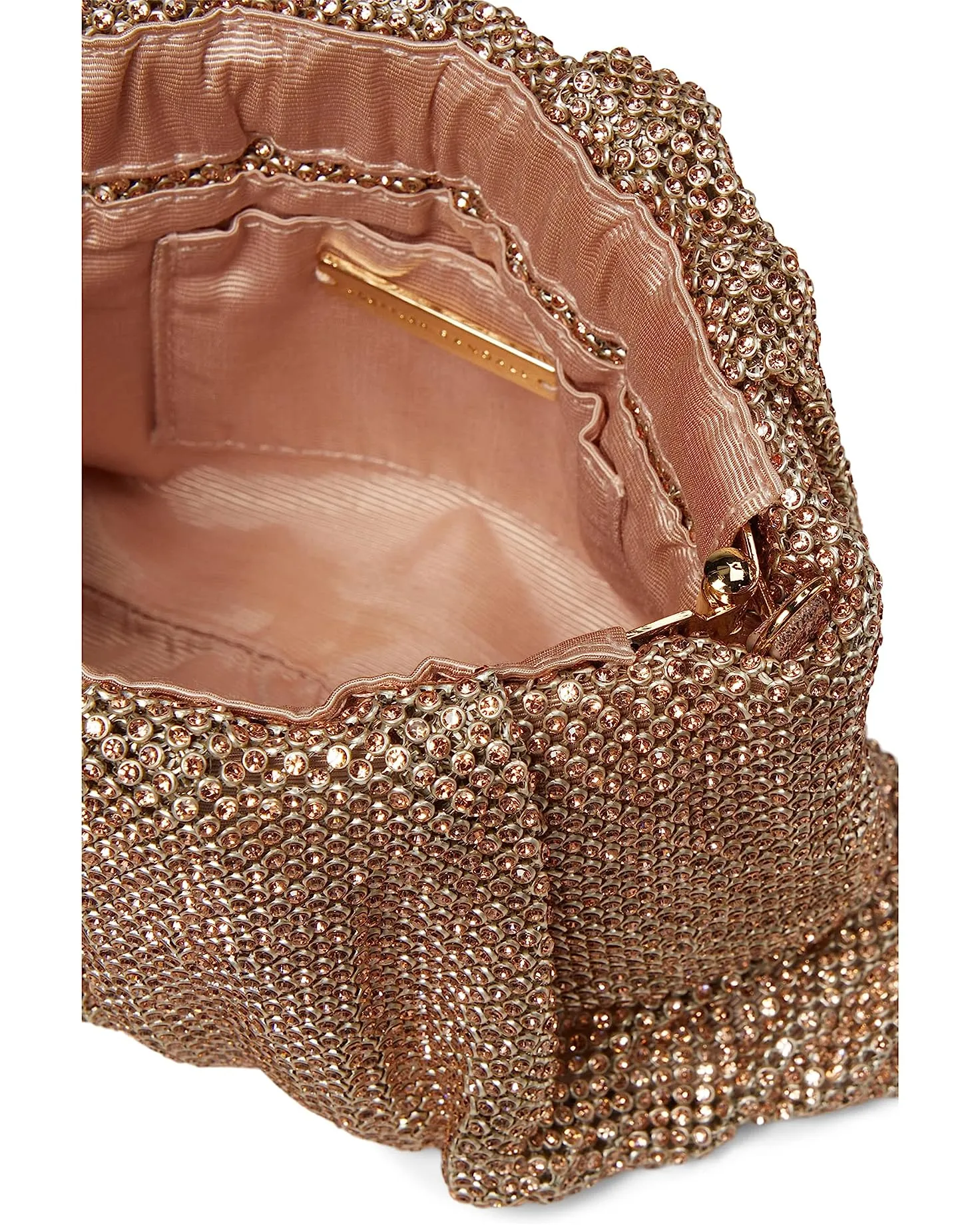 Ember Diamanté Gathered Clutch