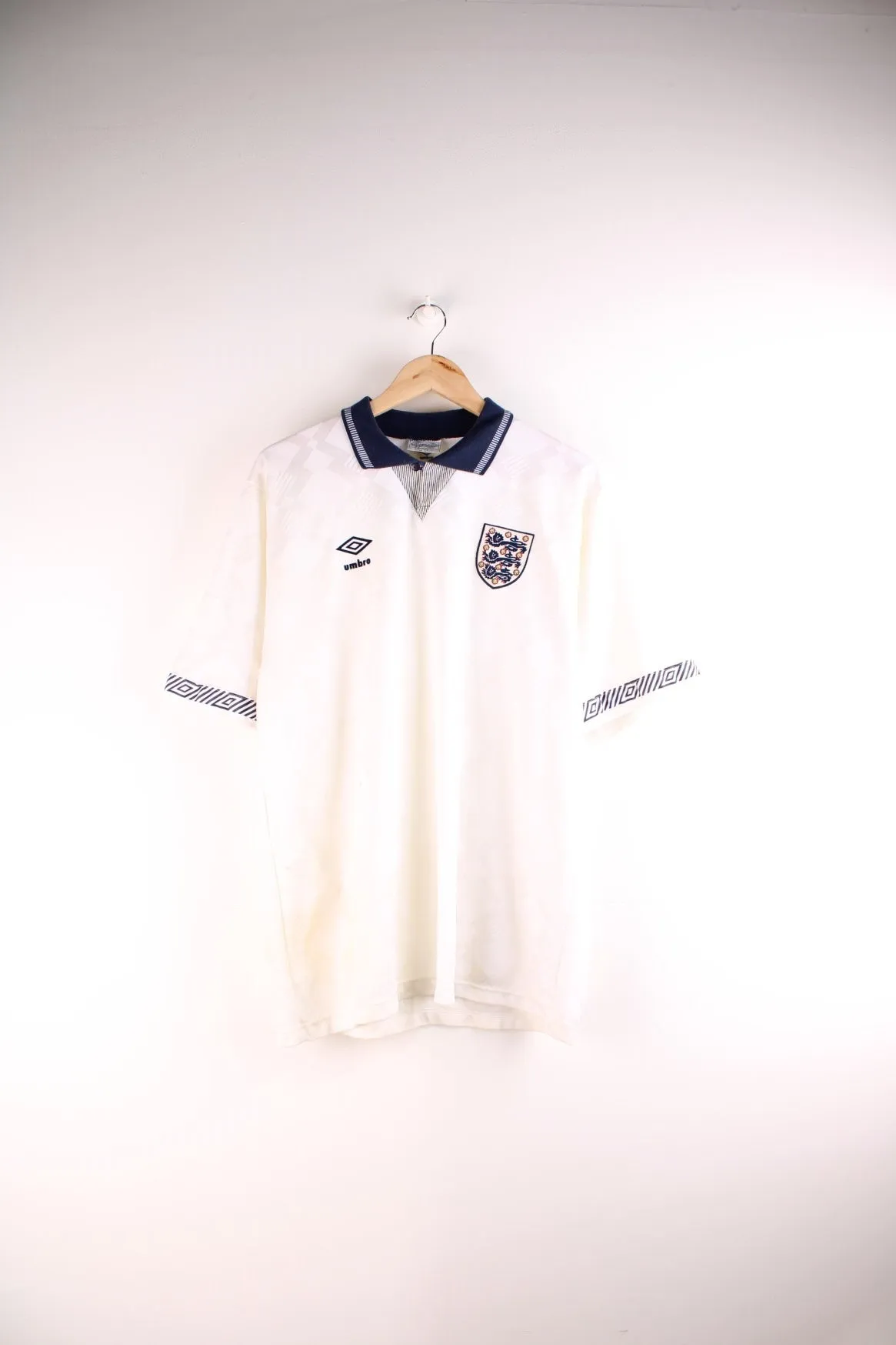 England 1990/92 Umbro Football Shirt