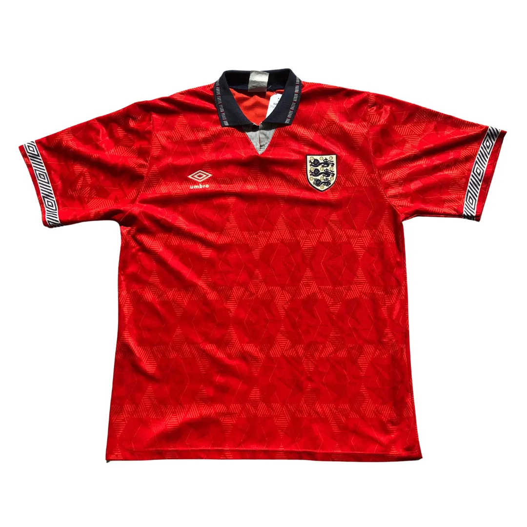 England Original 1990 Home Football Shirt XL