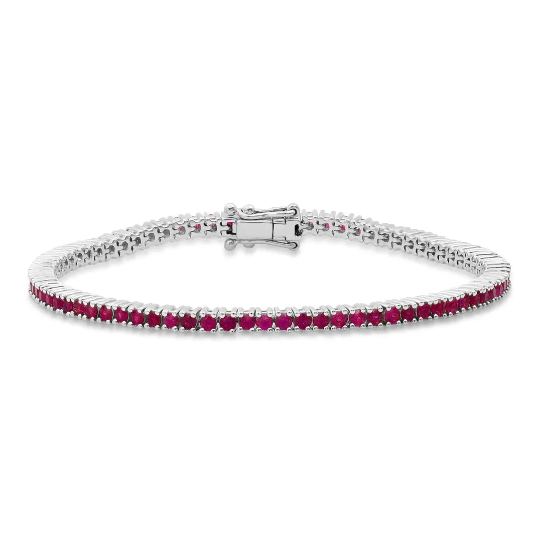     Eriness     Ruby Tennis Bracelet