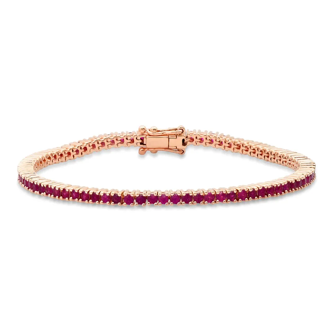     Eriness     Ruby Tennis Bracelet