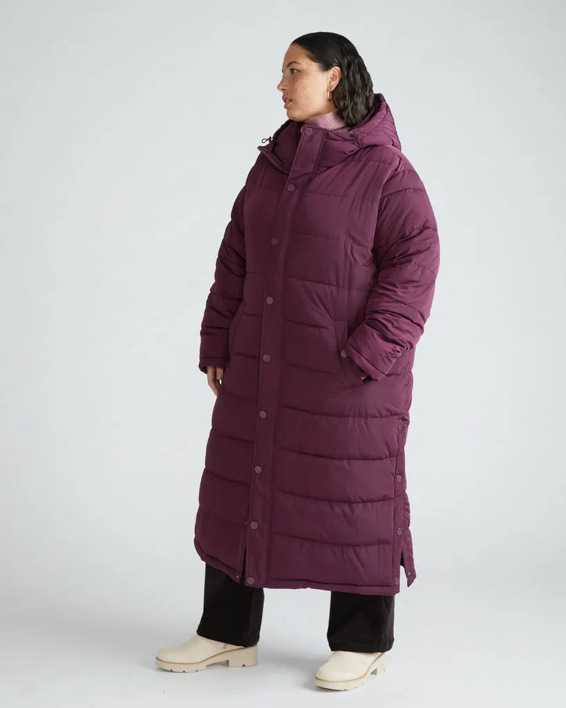 Everest Long Hooded Puffer 2 - Acai