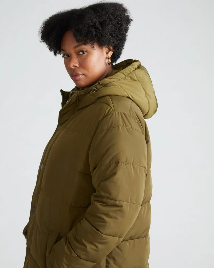 Everest Long Hooded Puffer 2 - Nettle