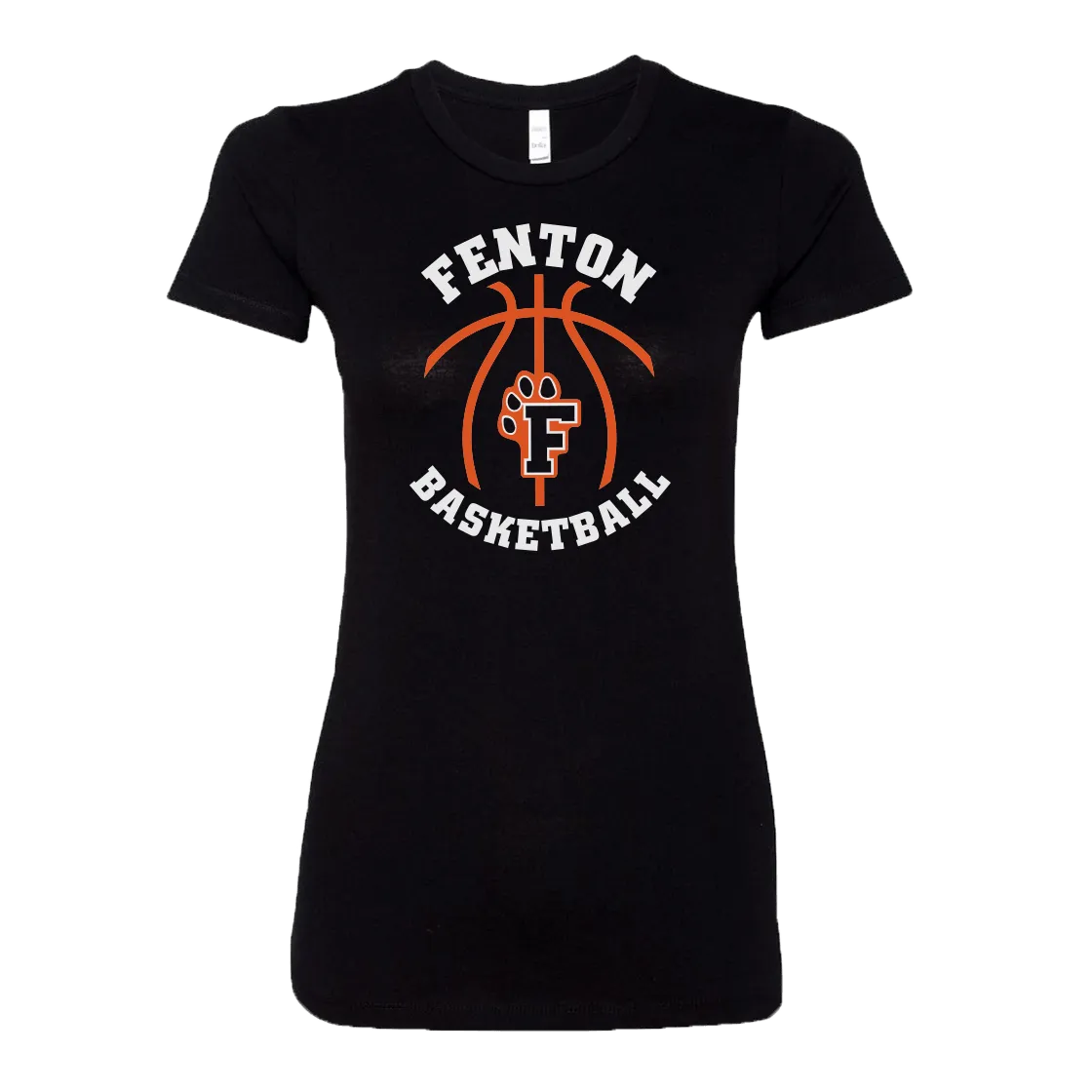 Fenton Basketball - Black - Ladies Favorite Tee