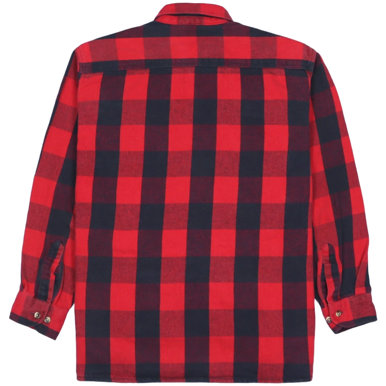 Field & Stream Vintage Checkered Flannel Shirt Red Black