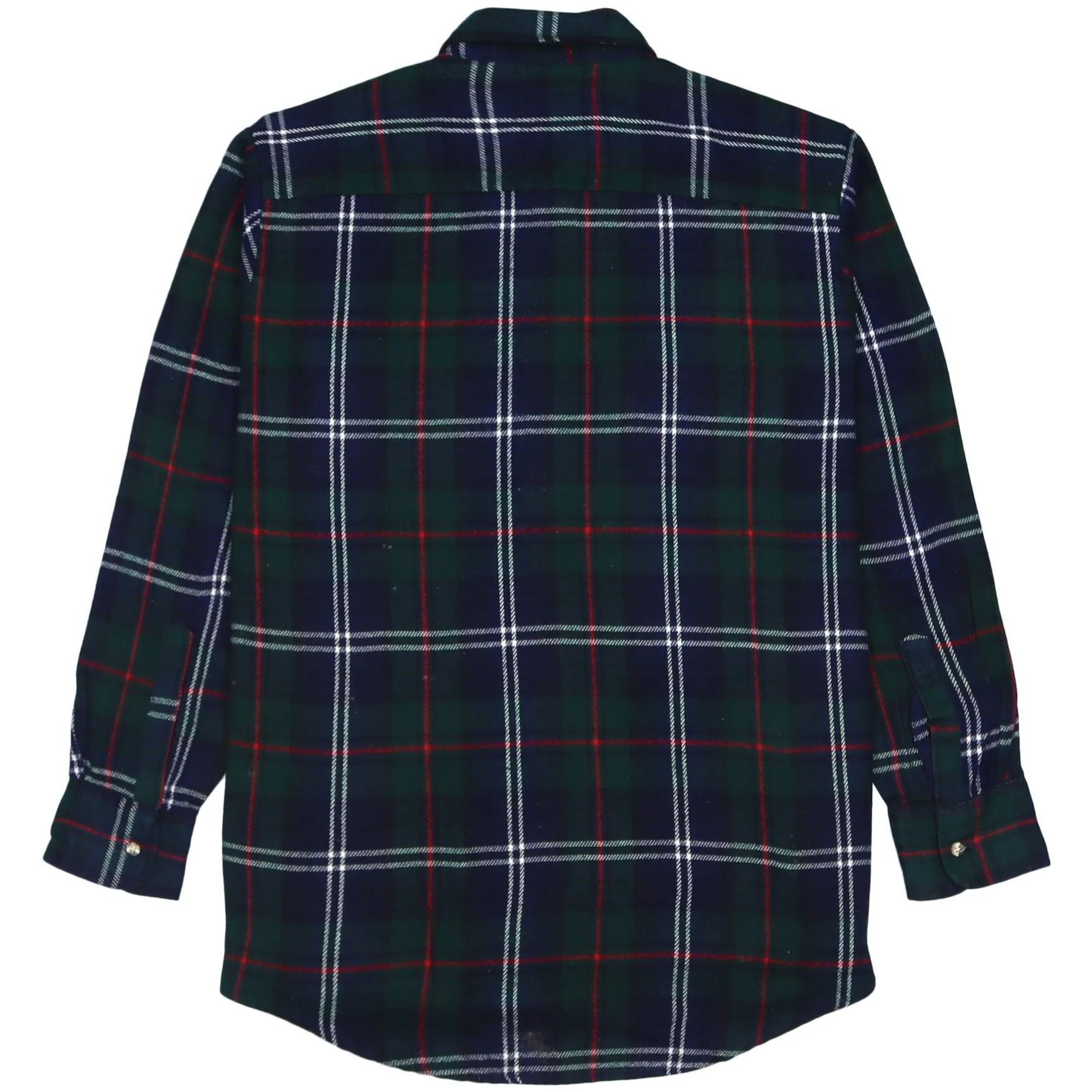 Field Master Plaid Flannel Shirt Green Navy Red