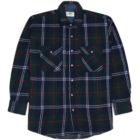 Field Master Plaid Flannel Shirt Green Navy Red