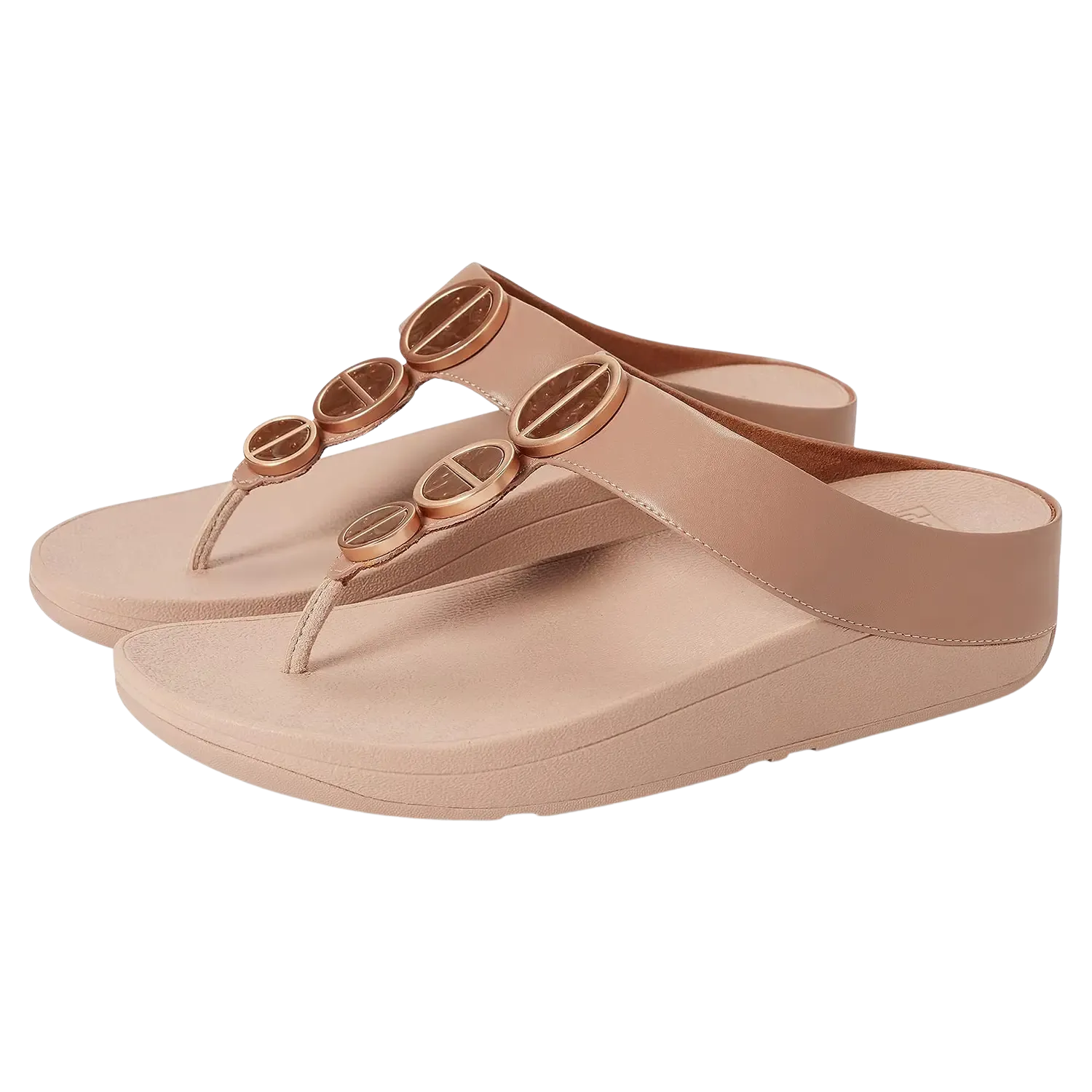 Fitflop Halo Wedge Sandals with Metallic Trim