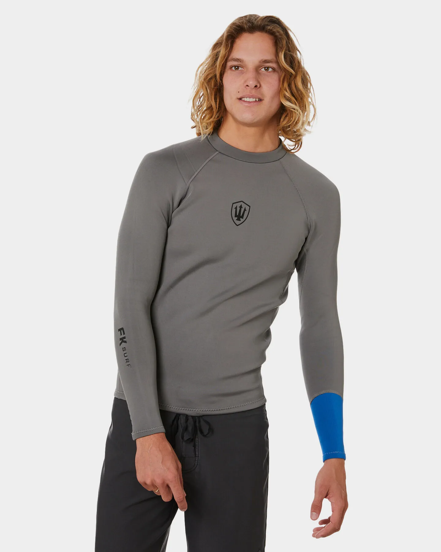 Fk Surf X-Stretch 1Mm Ls Wetsuit Vest - Grey Blue | SurfStitch