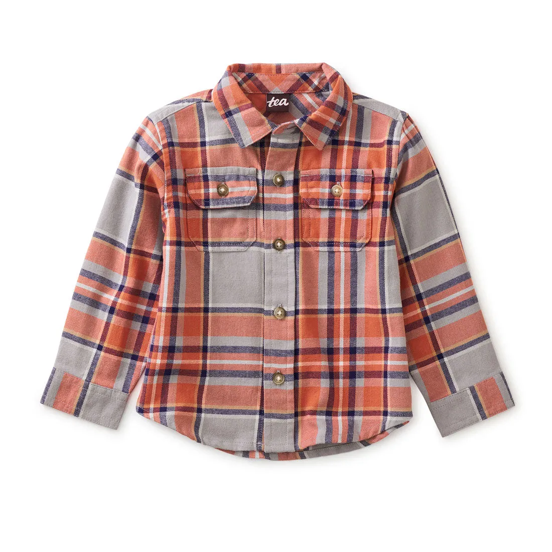 Flannel Button Up Baby Shirt - Kobe Plaid - FINAL SALE