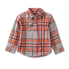 Flannel Button Up Baby Shirt - Kobe Plaid - FINAL SALE