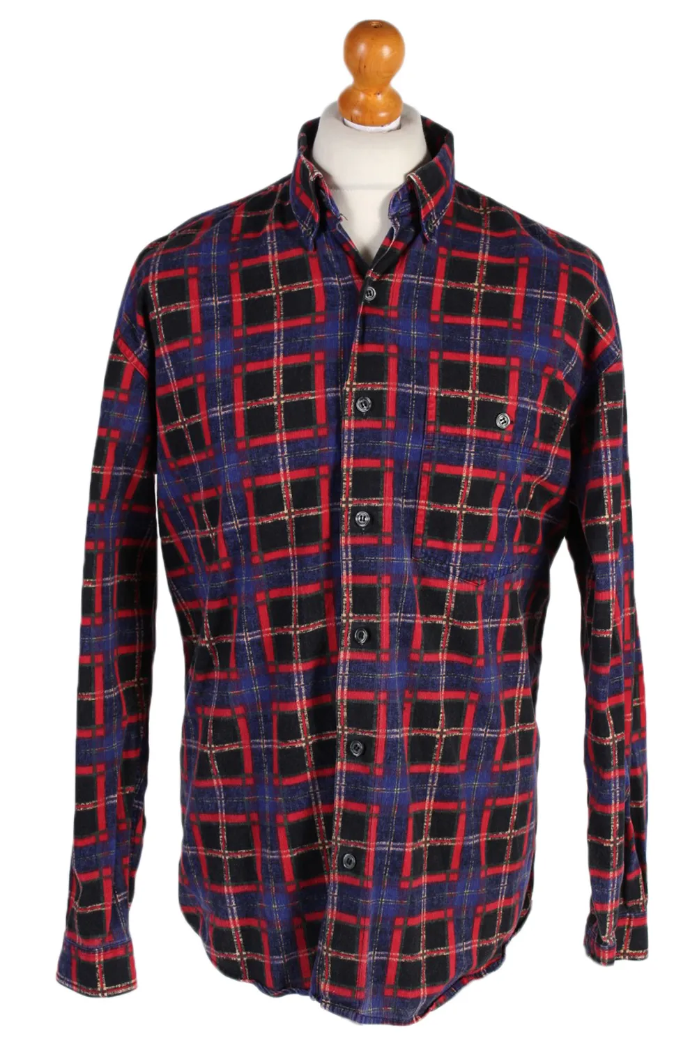 Flannel Shirt 90s Retro Multi M - Pepper Tree London