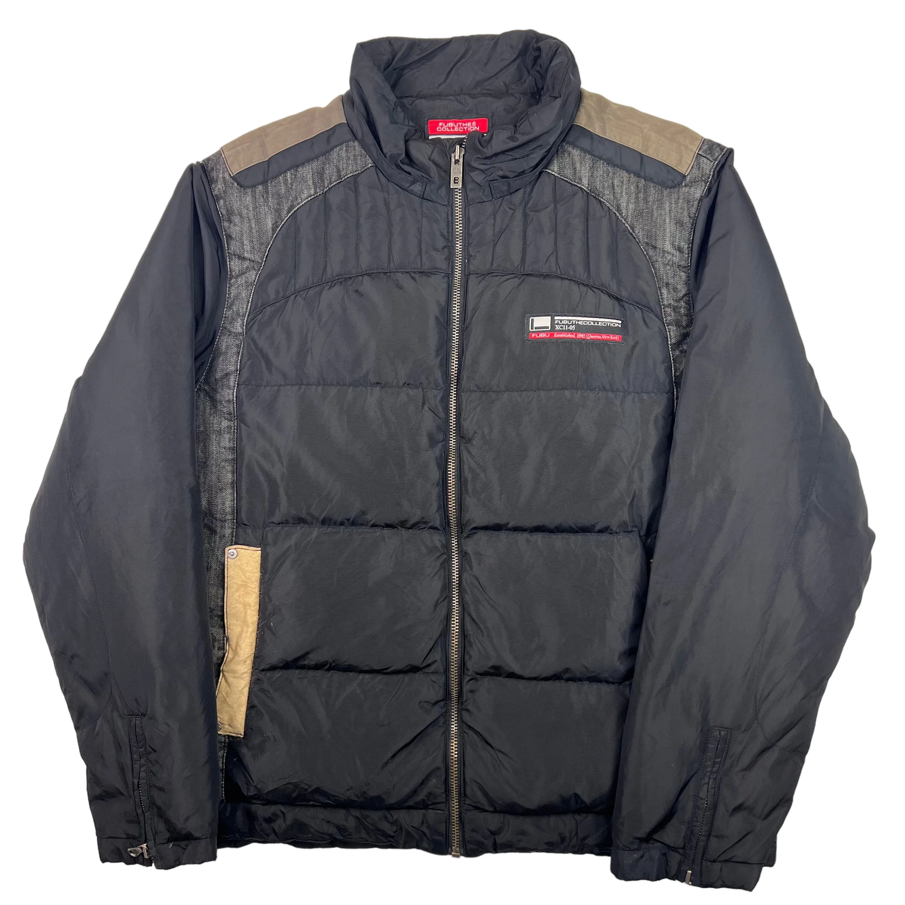 FUBU Black Padded Puffer Jacket