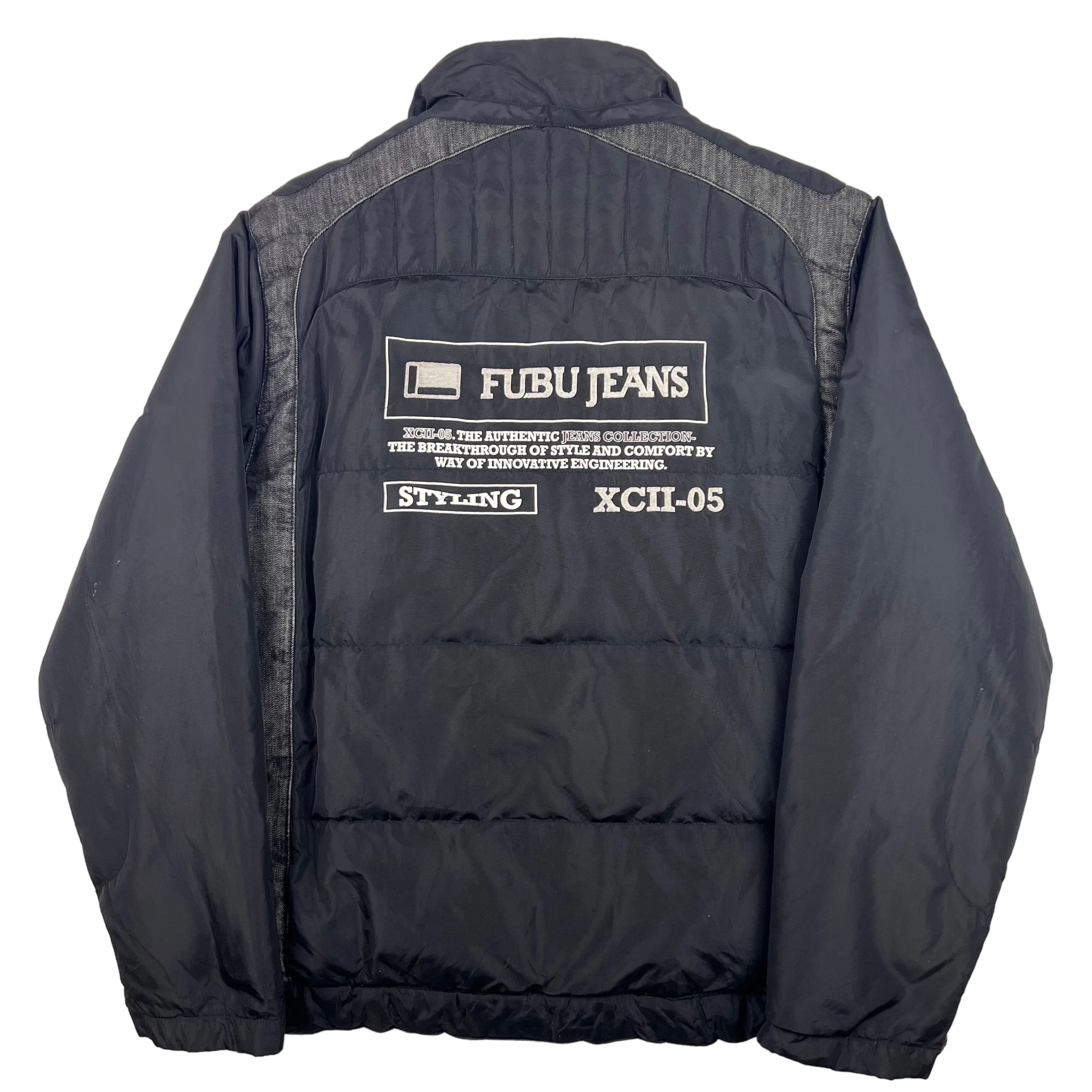 FUBU Black Padded Puffer Jacket