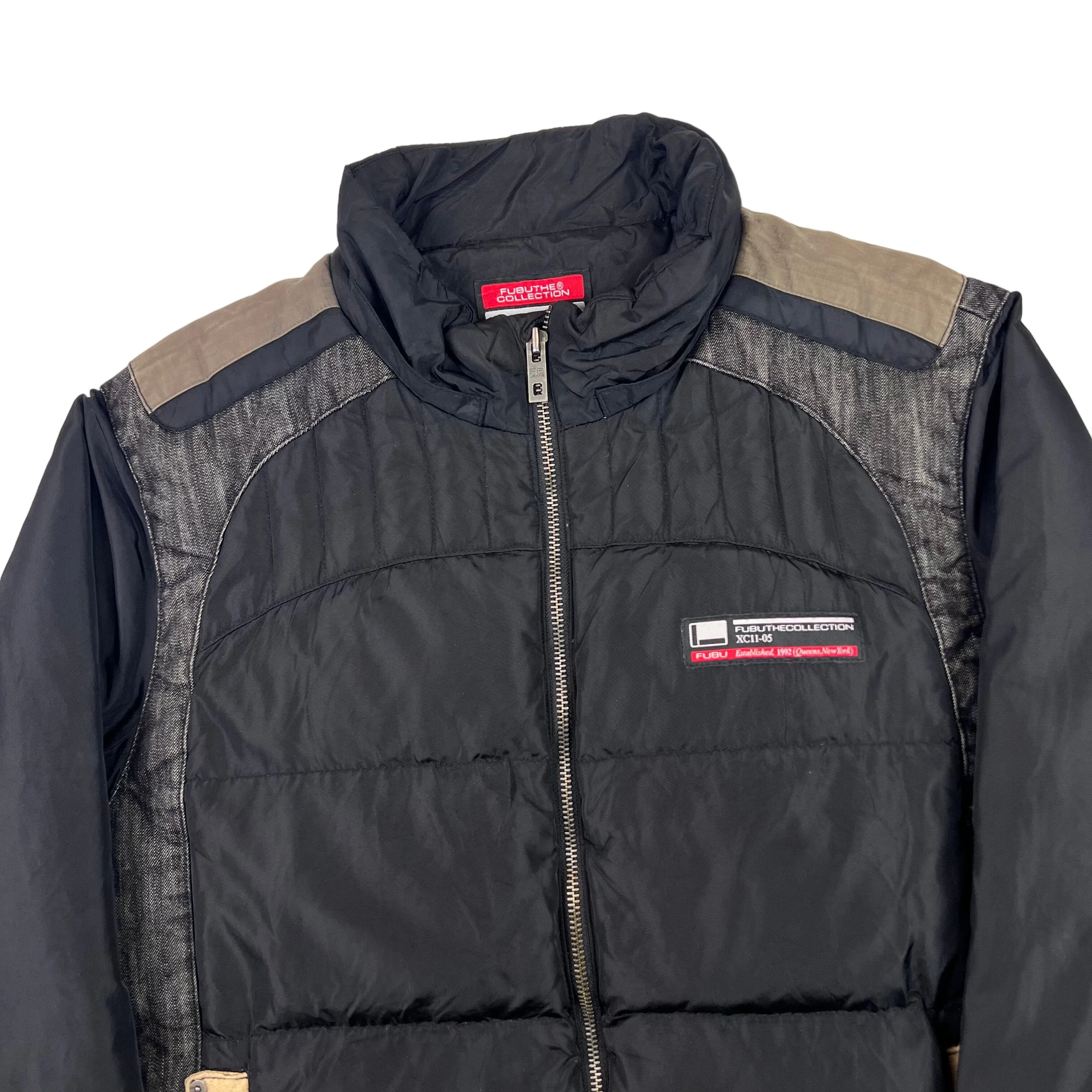 FUBU Black Padded Puffer Jacket