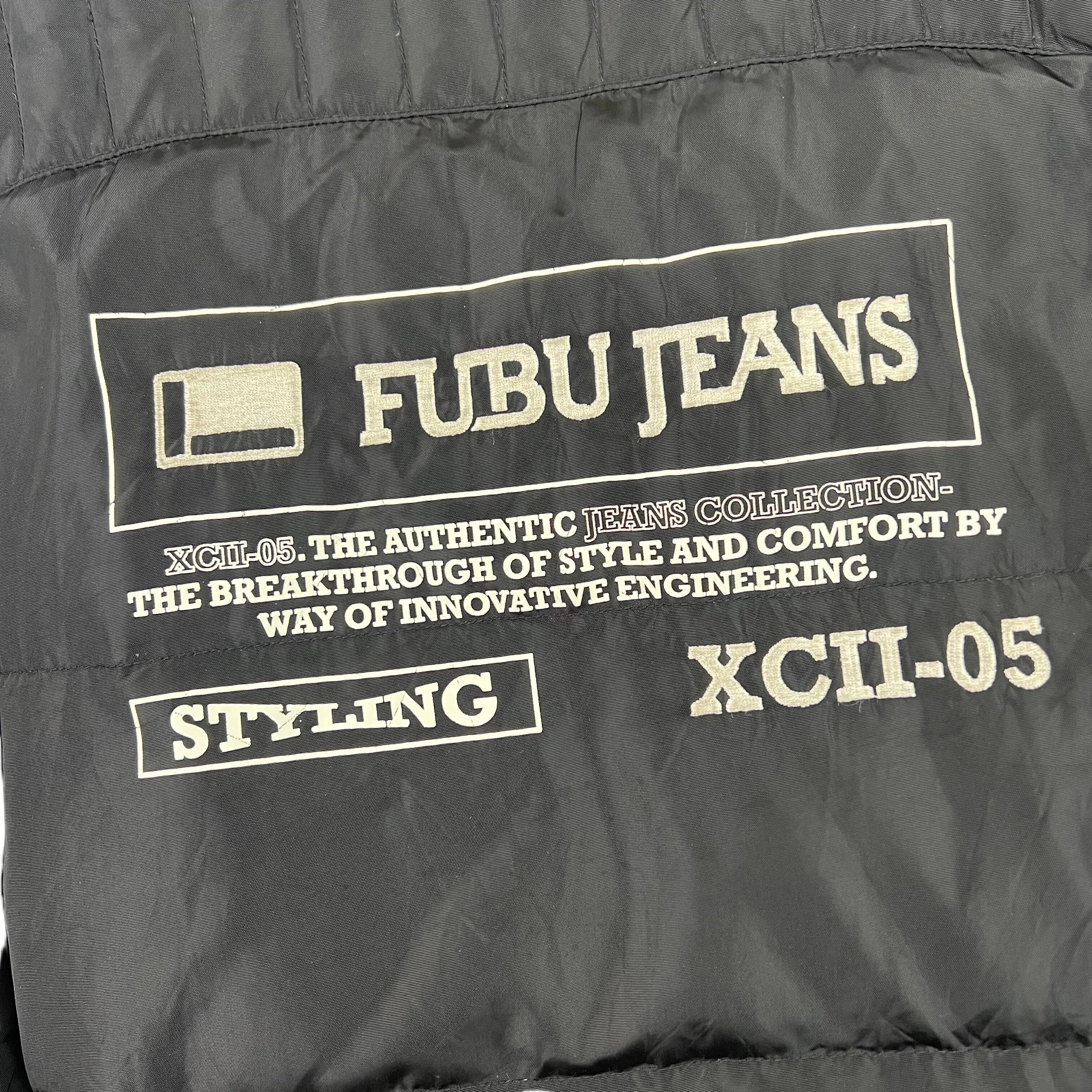 FUBU Black Padded Puffer Jacket