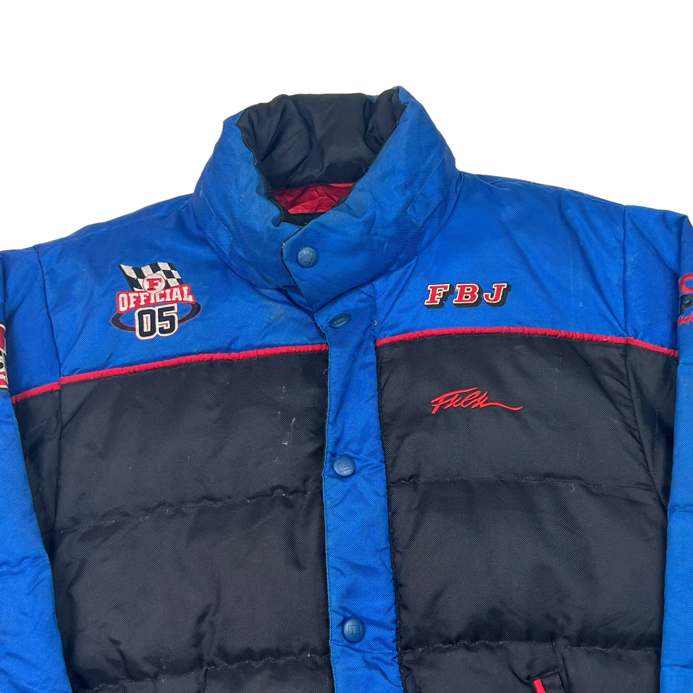 FUBU Official 05 Black & Blue Puffer Jacket