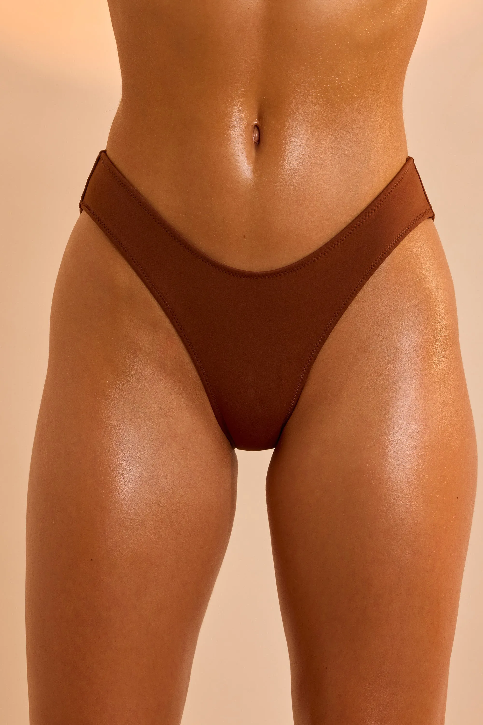 Full Bikini Bottoms in Brown