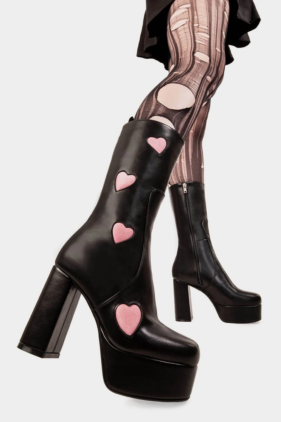 Game Of Love Platform Calf Boots