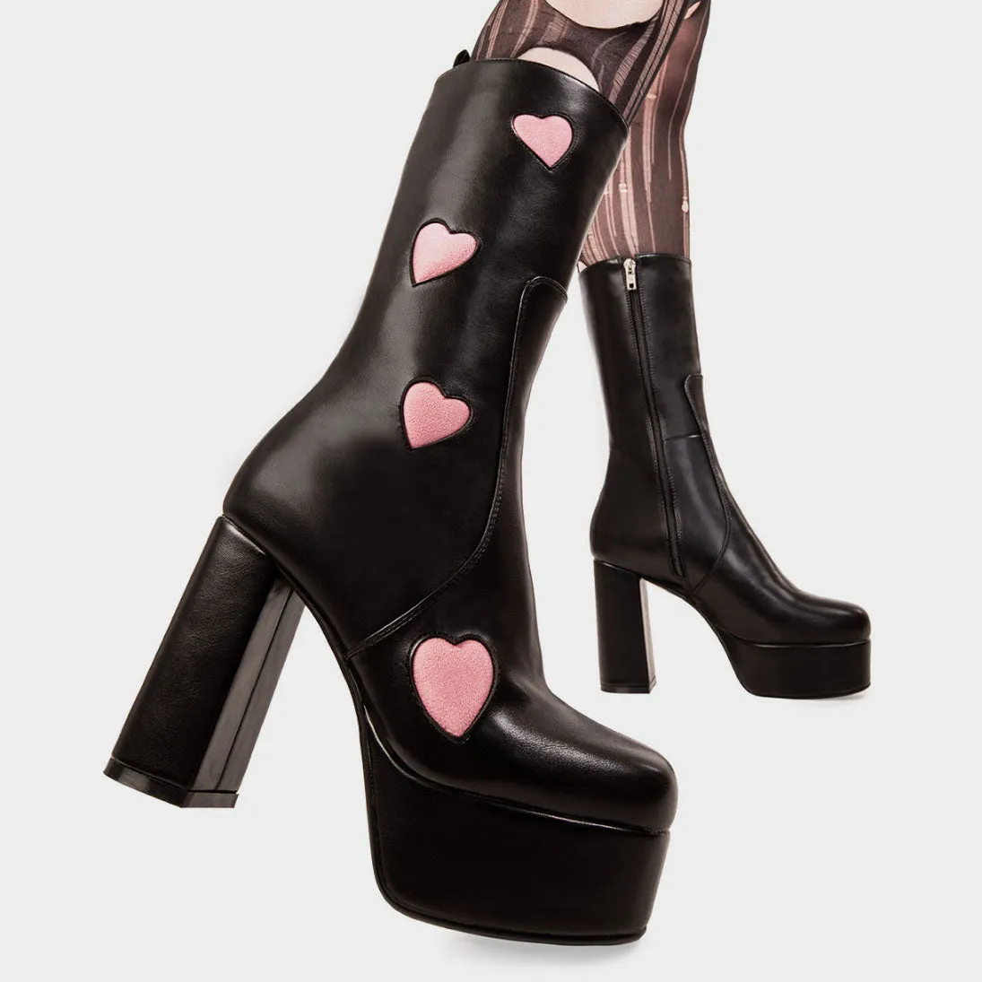 Game Of Love Platform Calf Boots