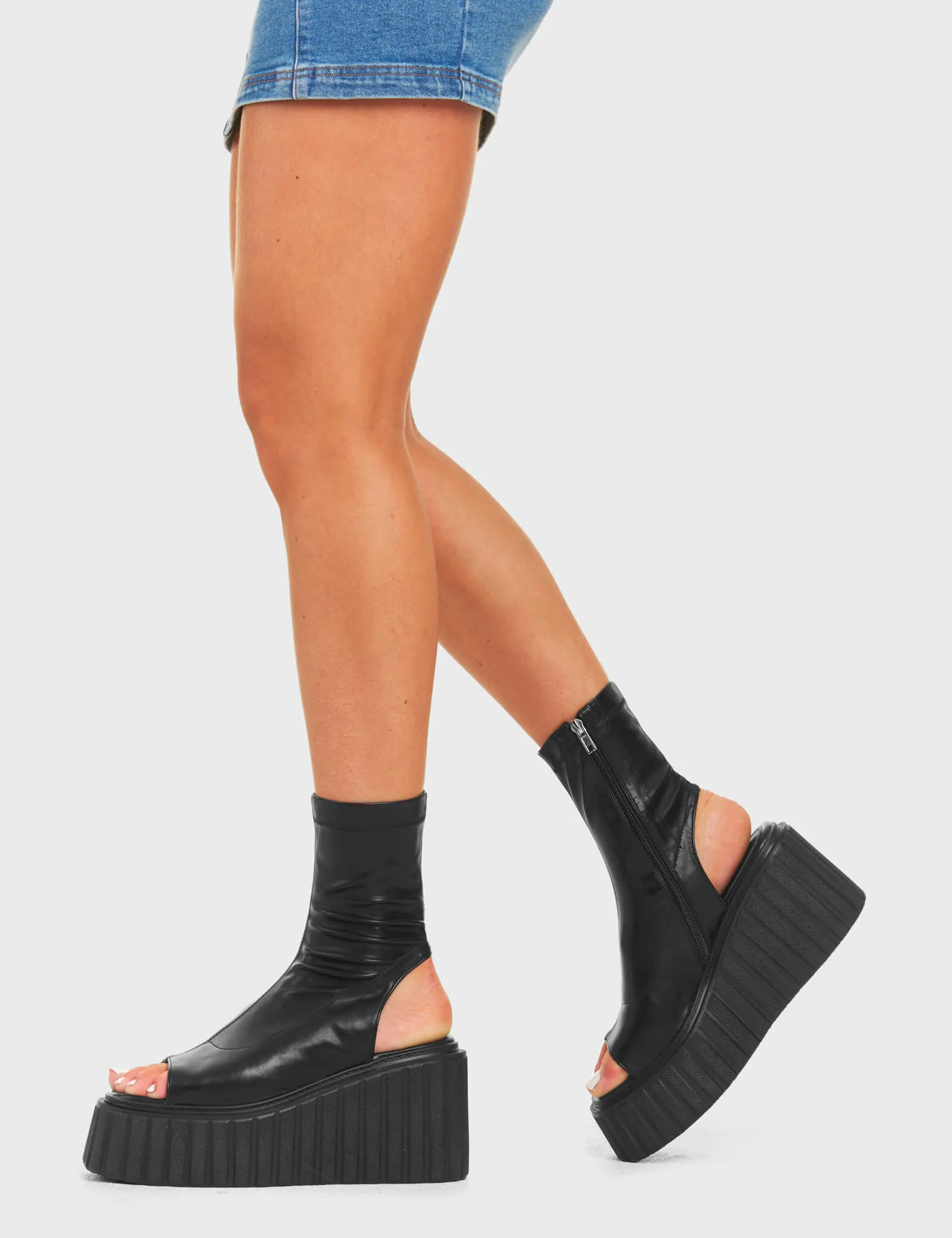 Games Of Luck Chunky Platform Creeper Ankle Boots