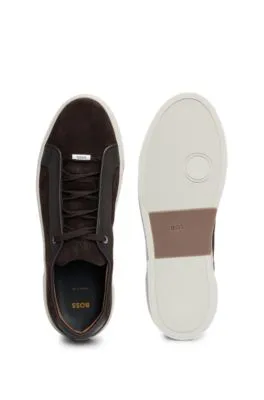 Gary Italian-made trainers in leather and suede