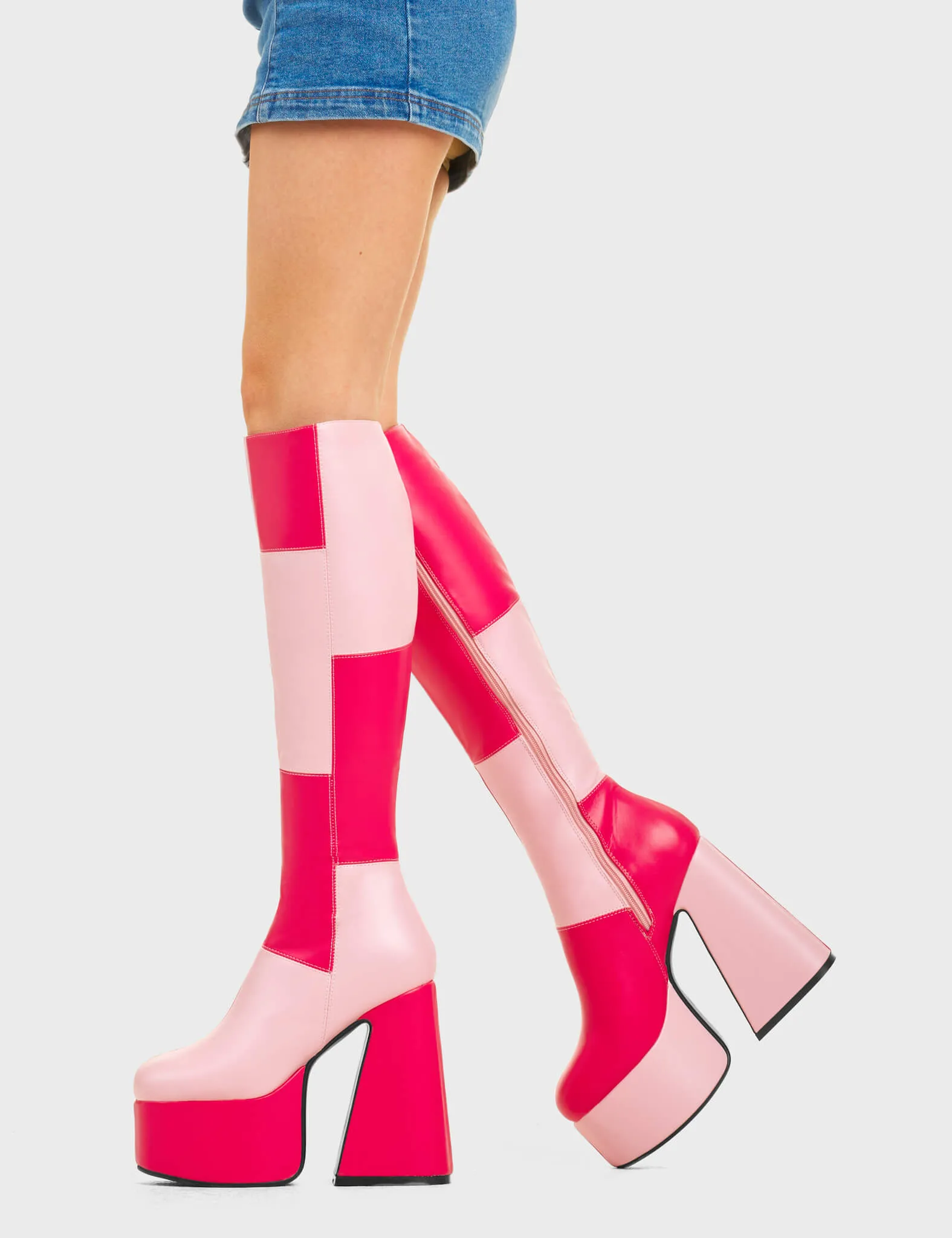 Gemini Platform Knee High Boots