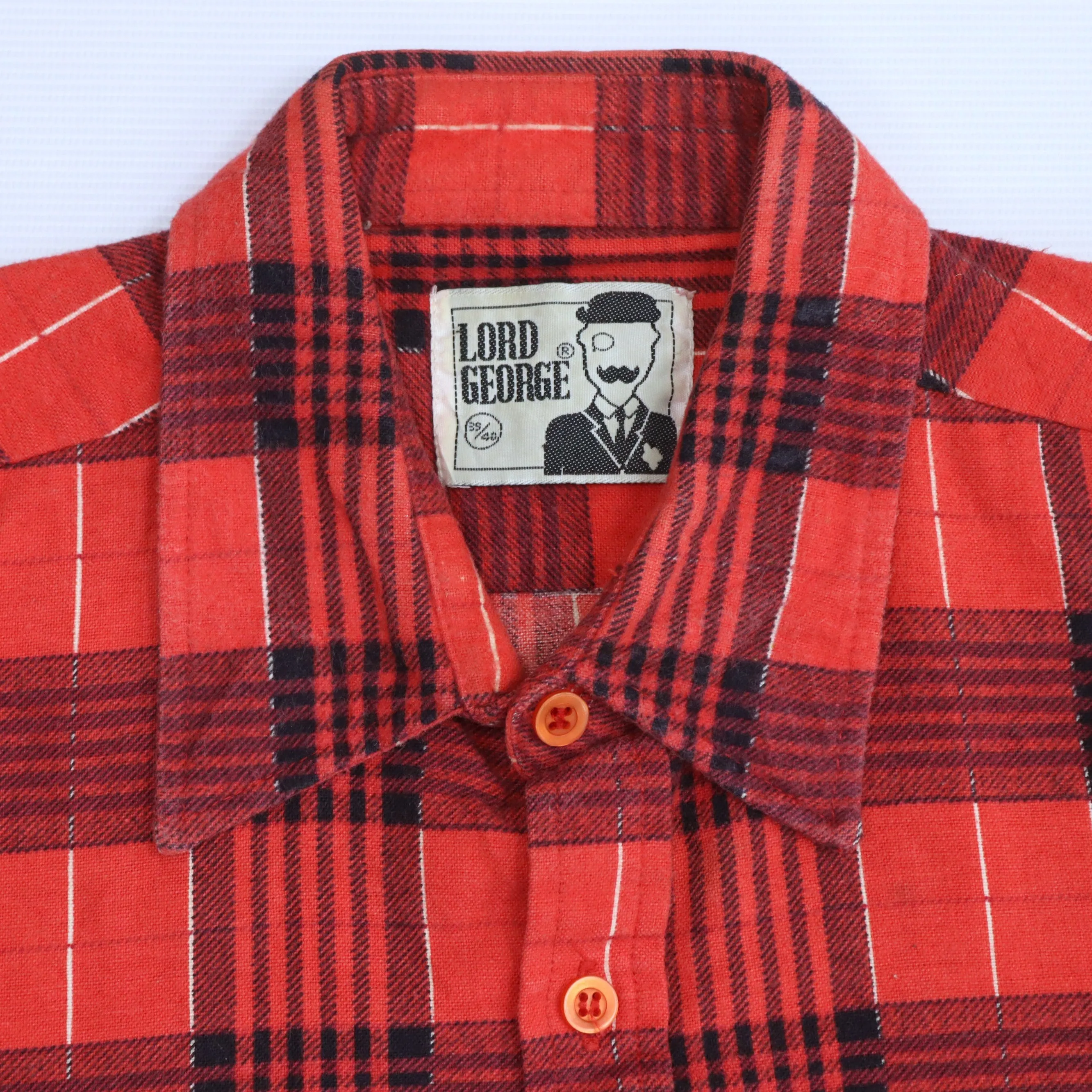 George Checkered Flannel Shirt Red