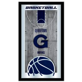 Georgetown Hoyas HBS Navy Basketball Framed Hanging Glass Wall Mirror (26x15)