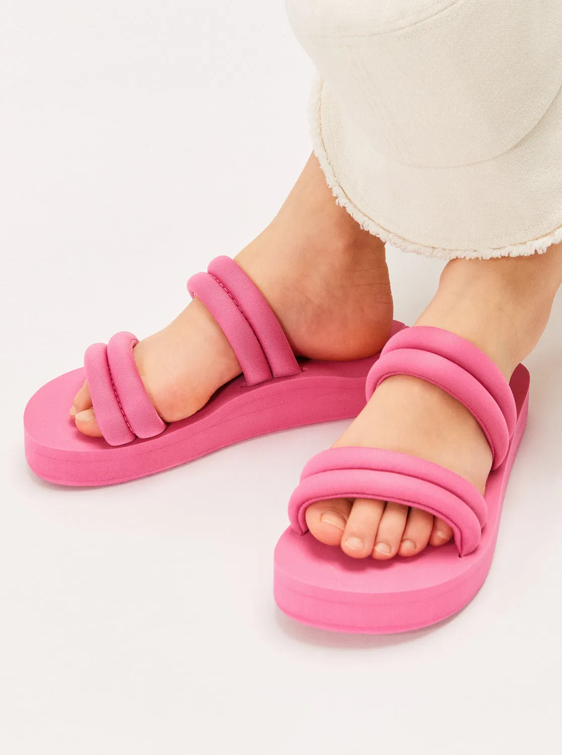 Girls 4-16 Totally Tubular Slide Sandals - Pink