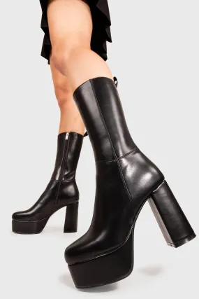 Going Under Platform Calf Boots