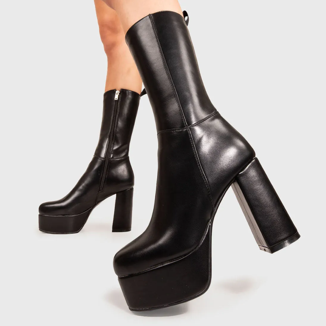 Going Under Platform Calf Boots