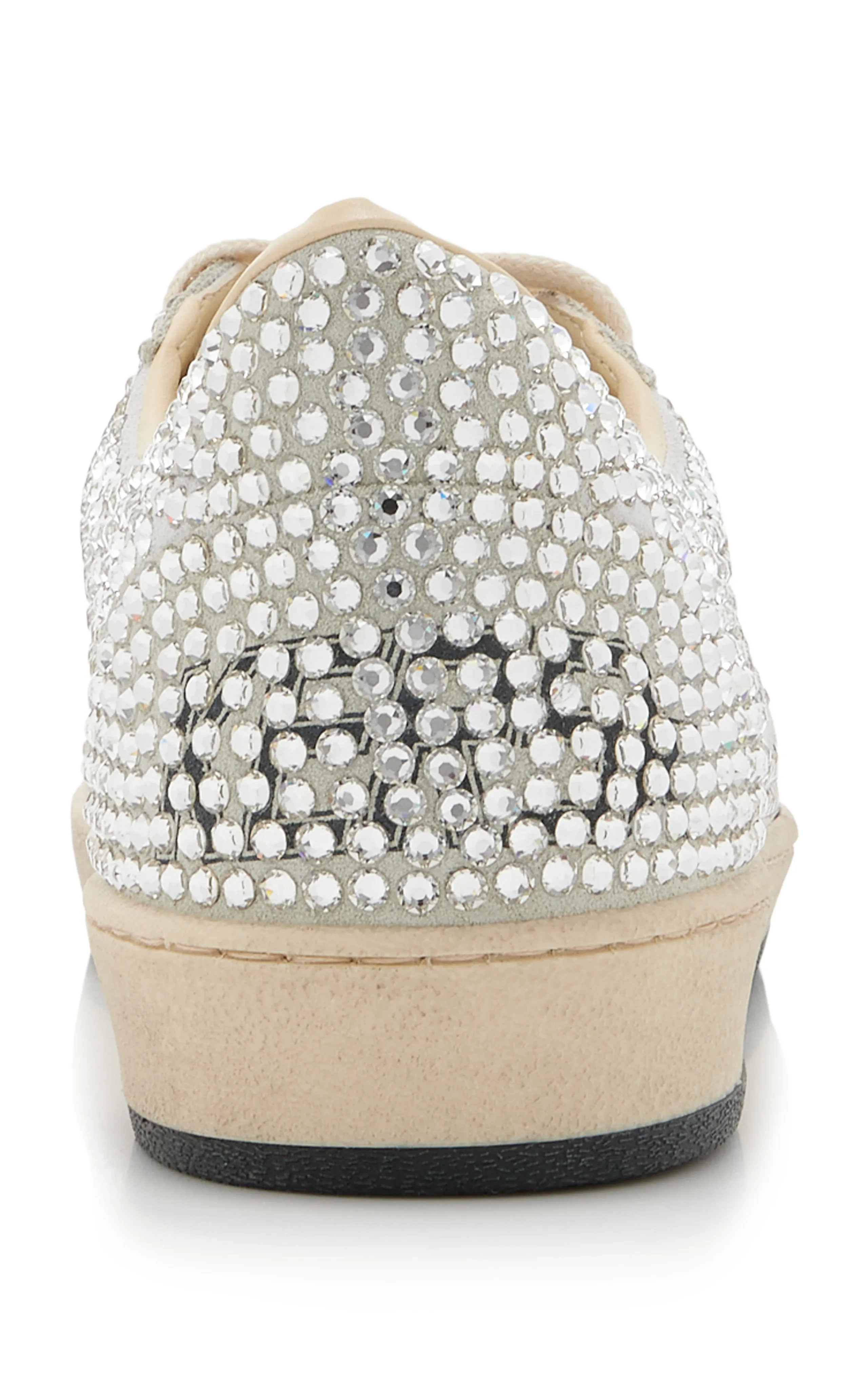 Golden Goose Ball Star Crystal-Embellished Suede Sneakers