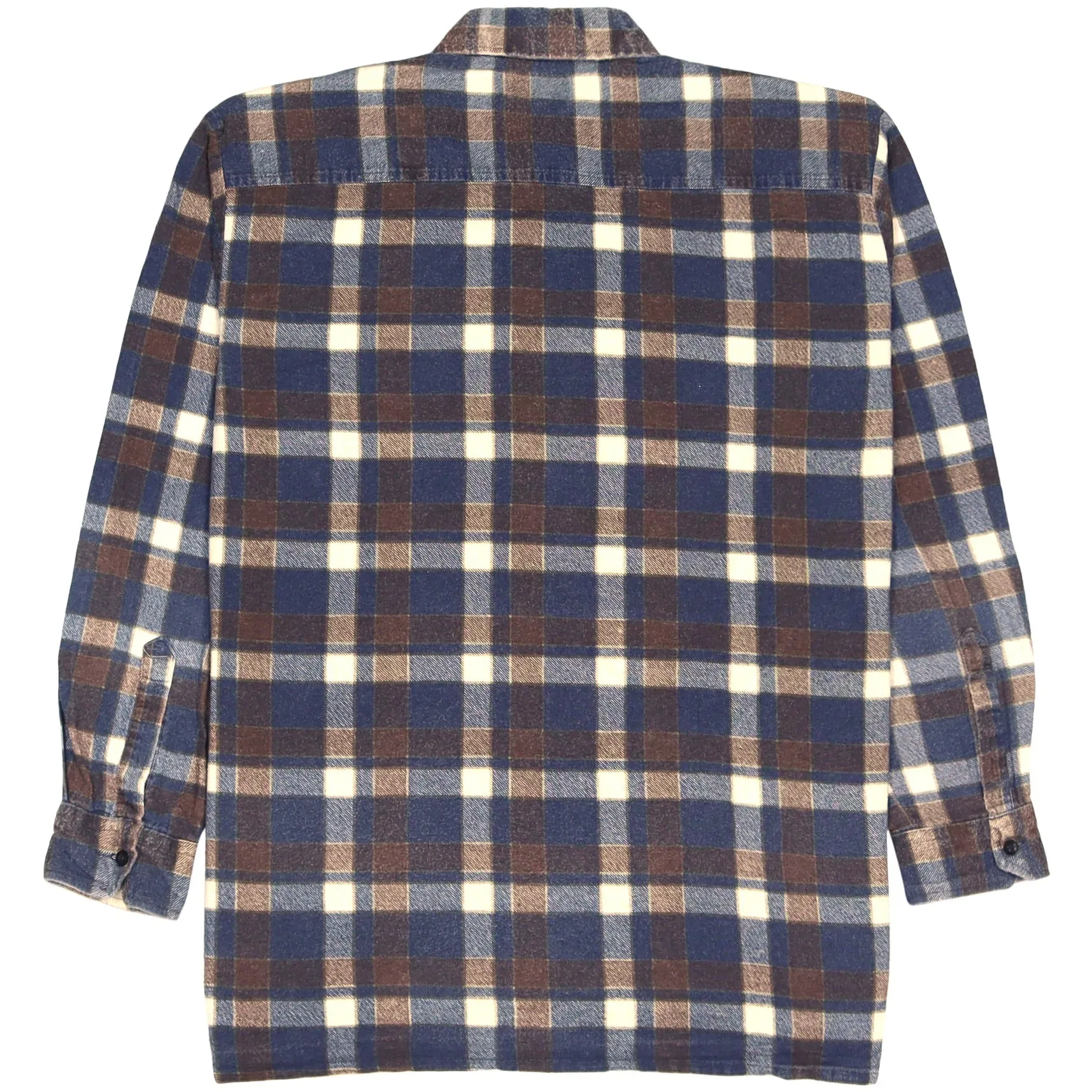 Great Stone Checkered Flannel Shirt Red Navy Cream