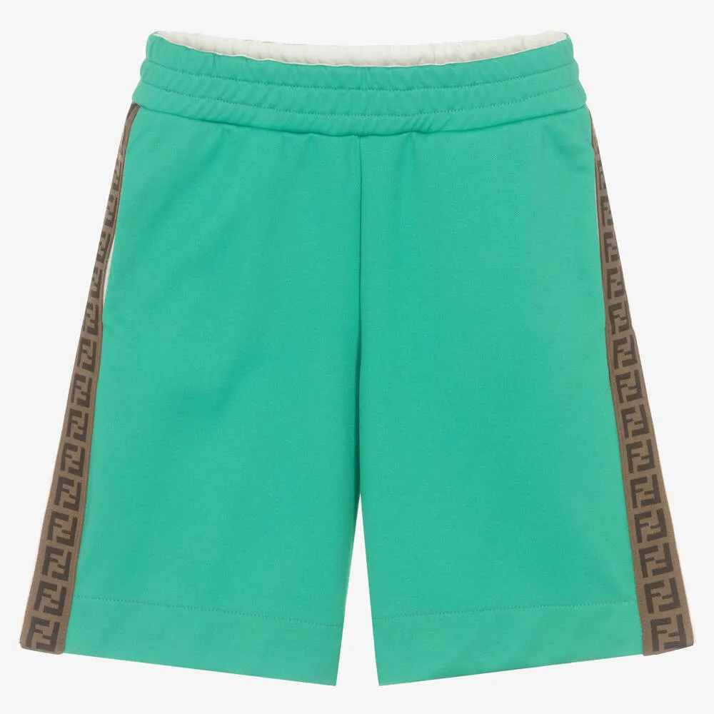 Green FF Logo Shorts