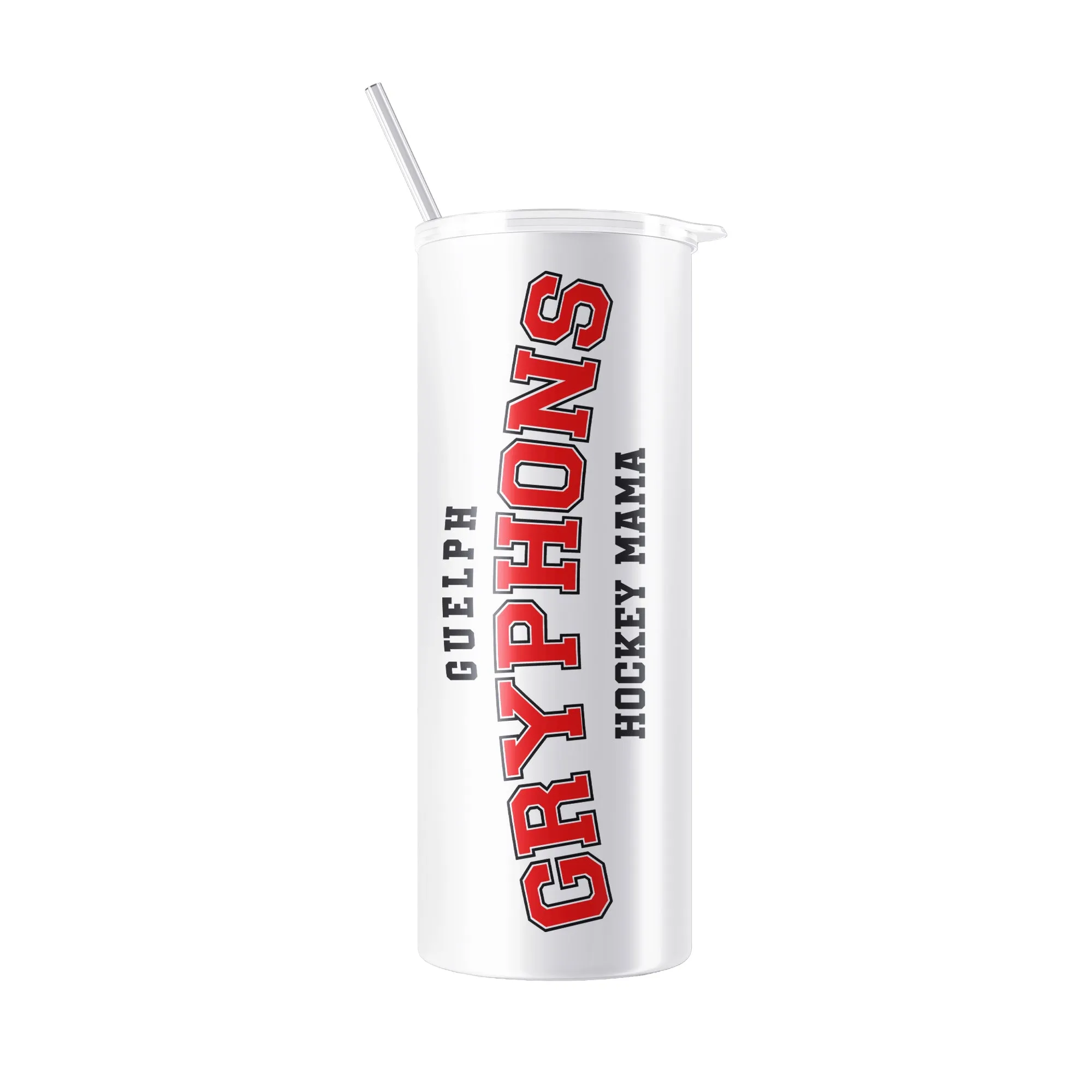 Guelph Hockey - Varsity 20 oz Skinny Tumbler with Straw