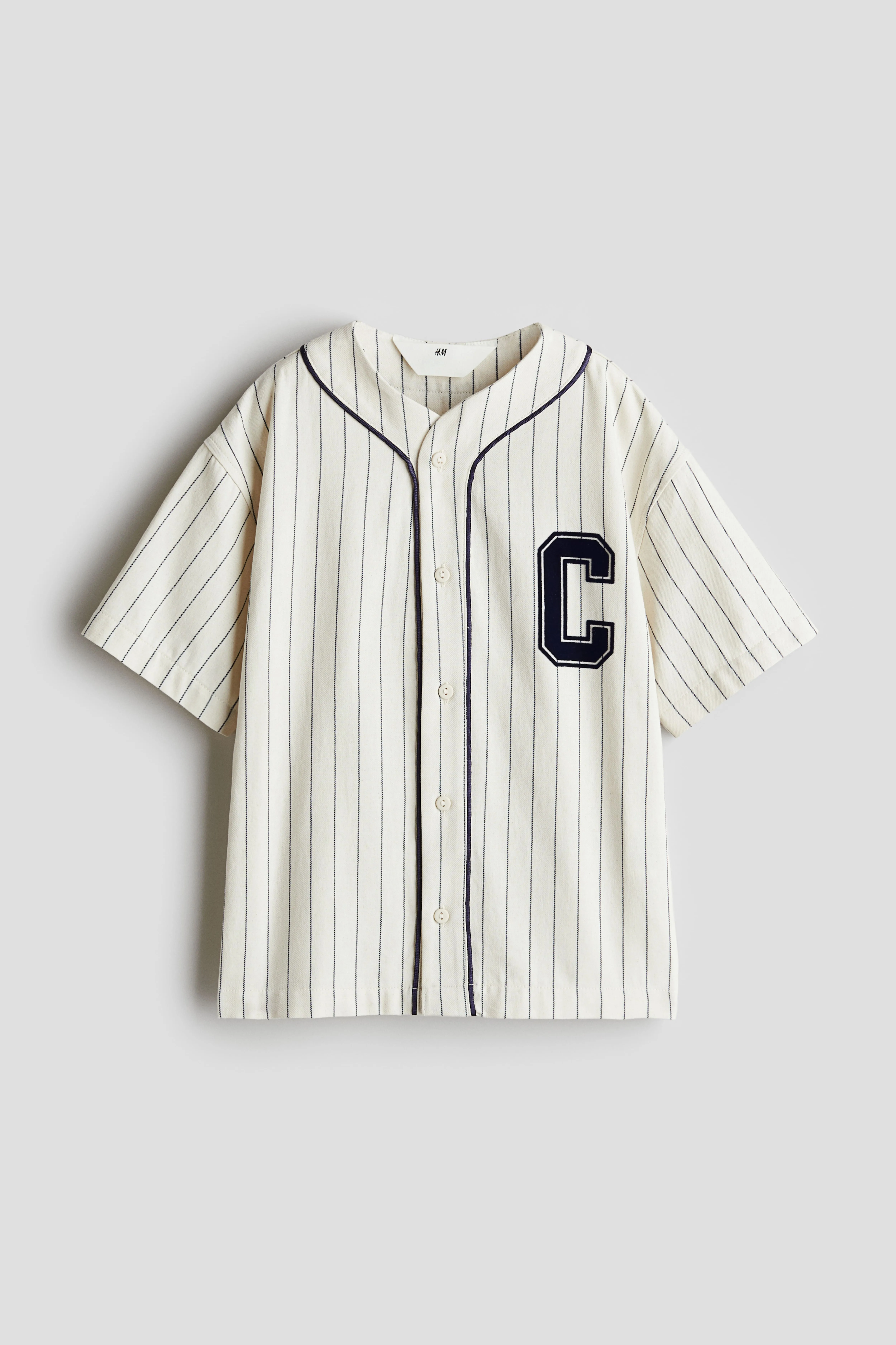 H&M Appliquéd Baseball Shirt