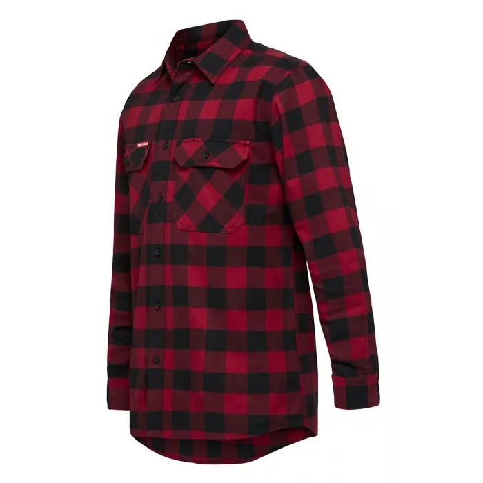 Hard Yakka Foundations Check Flannel Long Sleeve Shirt