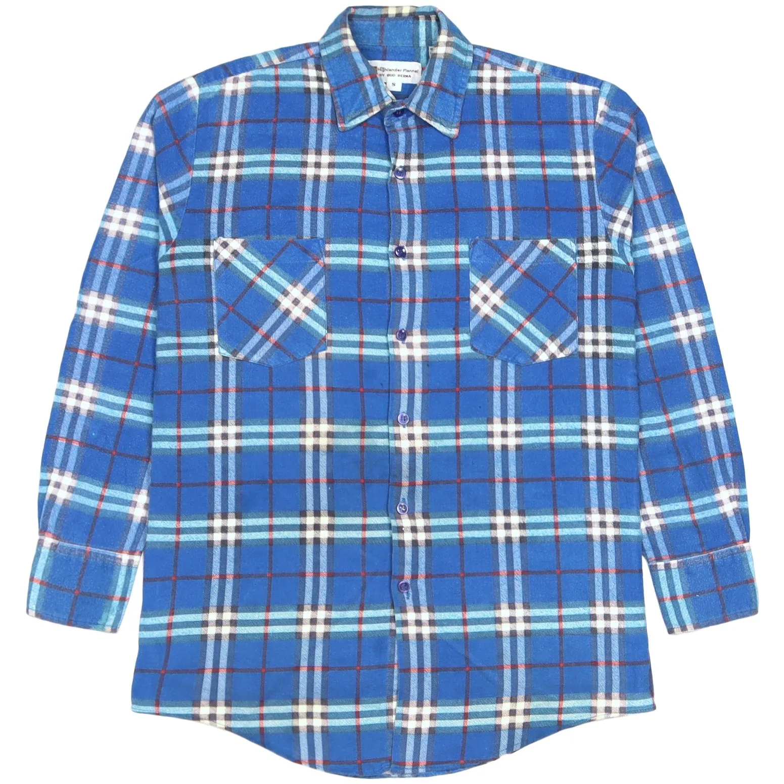 Highlander Flannel Checkered Shirt Blue