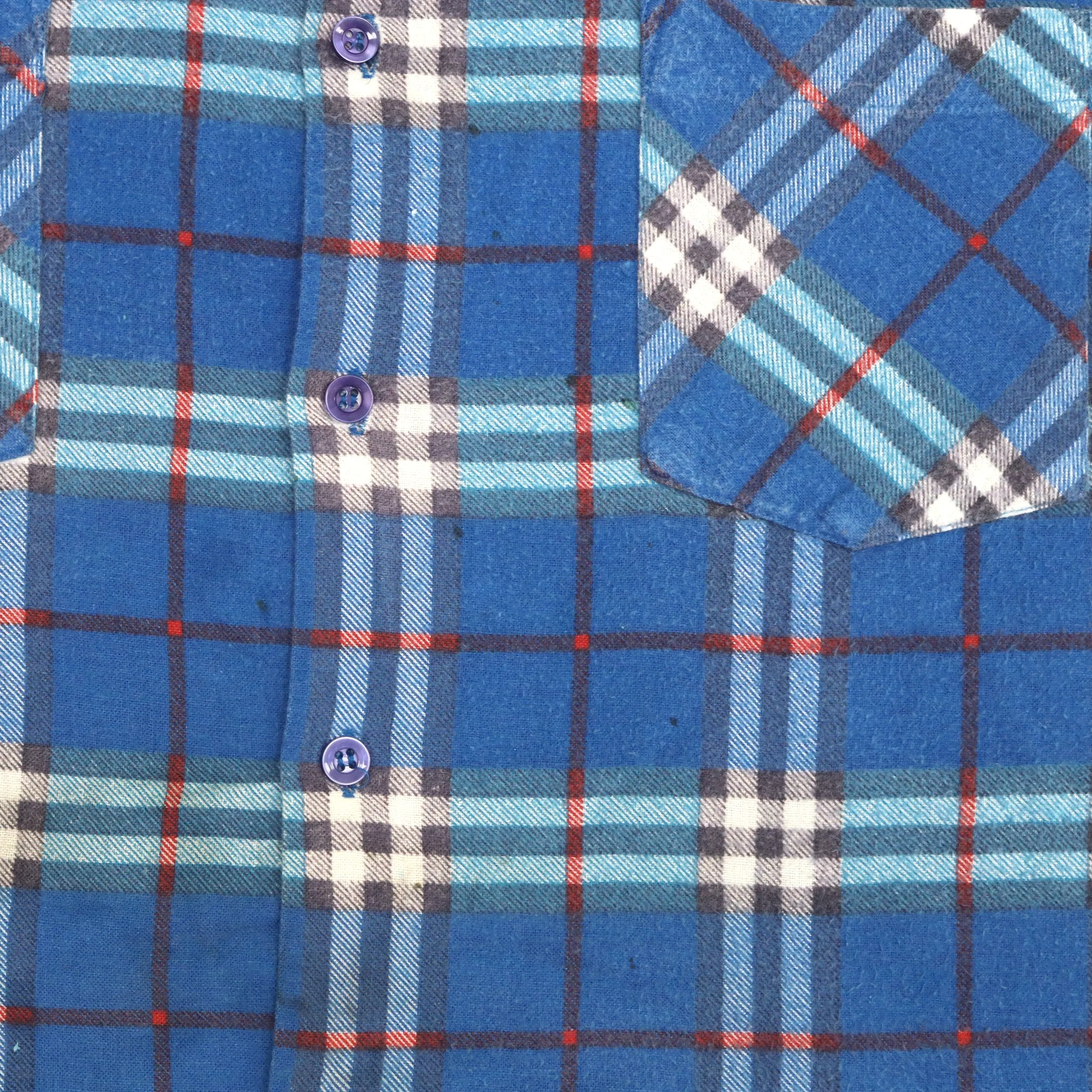 Highlander Flannel Checkered Shirt Blue